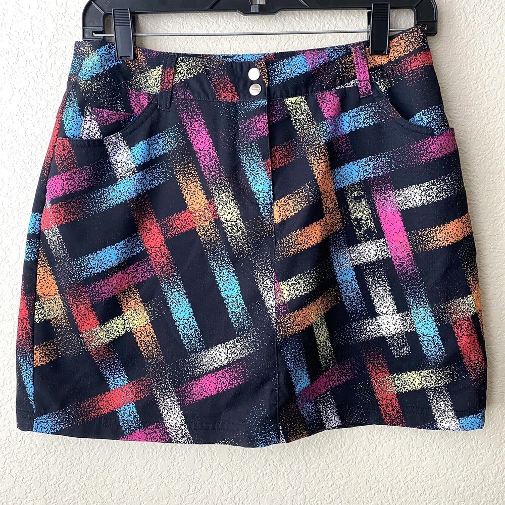 Slazenger Womens Skort Size 2 Printed Tennis Golf Active